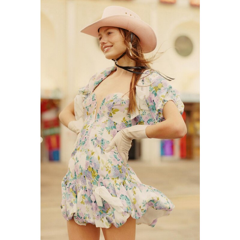 vmtvr 2023 Summer Women Asymmetric Off The Shoulder Sexy Lace Ruffled Mini Dress