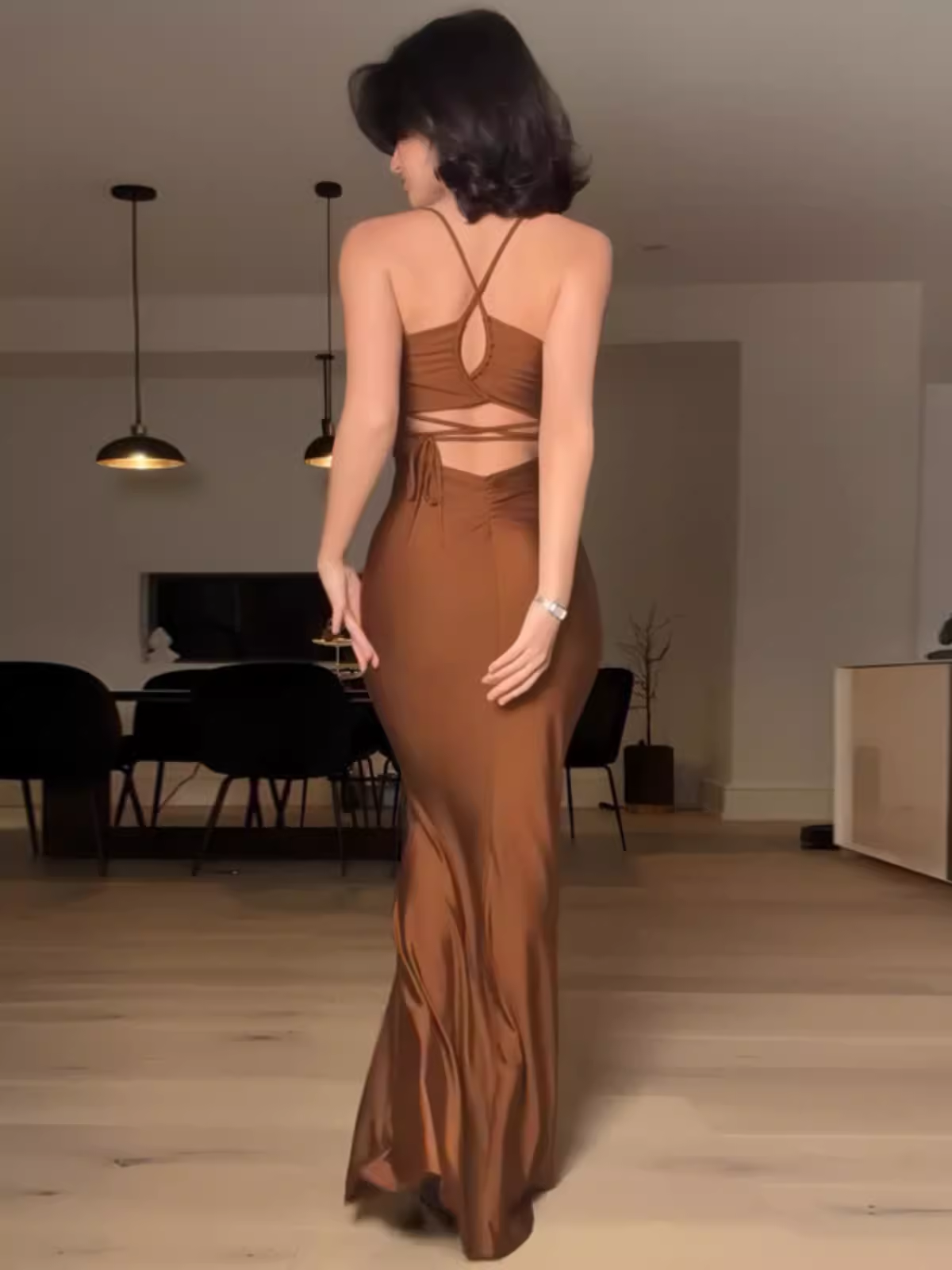 - Sexy Long Bodycon Dress  GEU1331