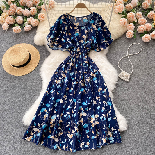 vmtvr- Cute Floral A Line Dress Fashion Dress GEU441