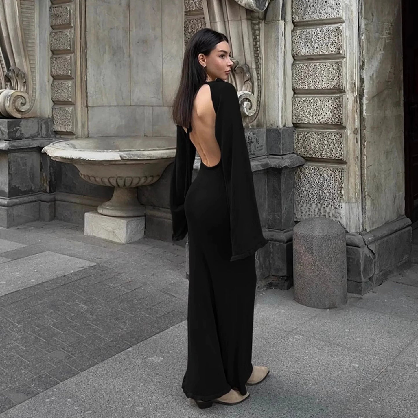 Melinda Backless Maxi Dress