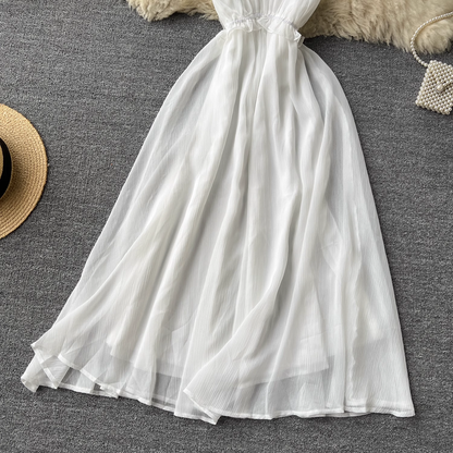 - women's summer white dress GEU1097