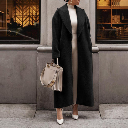 vmtvr outfit inspo fall 2024 Autumn and Winter Direct Selling Warm Coat Long Sleeve Lapel Women's Plush Top Women's Overcoat