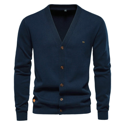 VMTVR 2025 Popular trade popular autumn and winter new  sweaters men's cardigans sweaters high-quality business solid color knitted sweaters