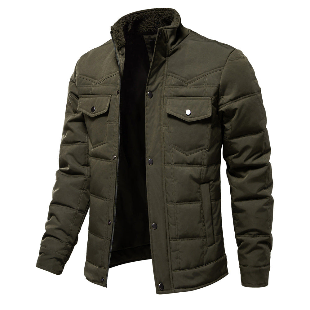 VMTVR 2025 popular autumn and winter new stand-up collar jacket Popular trade men's jacket casual fashion jacket n splicing men's top