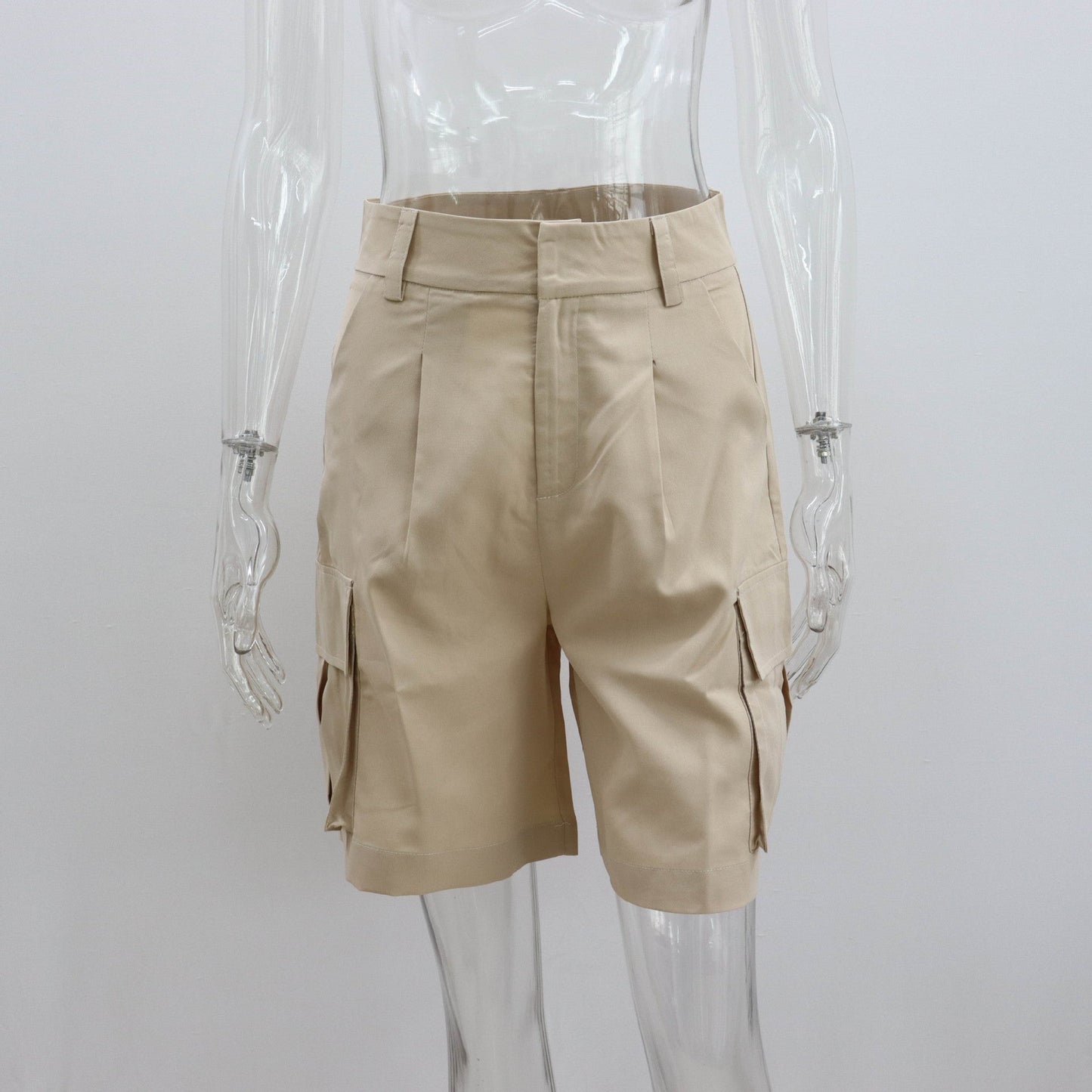 vmtvr preppy New Suit Shorts Women's Summer Organ Bag Shorts Women's Straight Loose Casual A- line Shorts