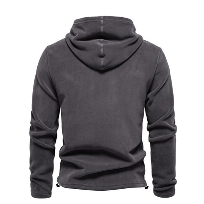 VMTVR 2025 popular autumn and winter new men's long-sleeved hooded sweater New trend versatile men's fleece thermal sweater