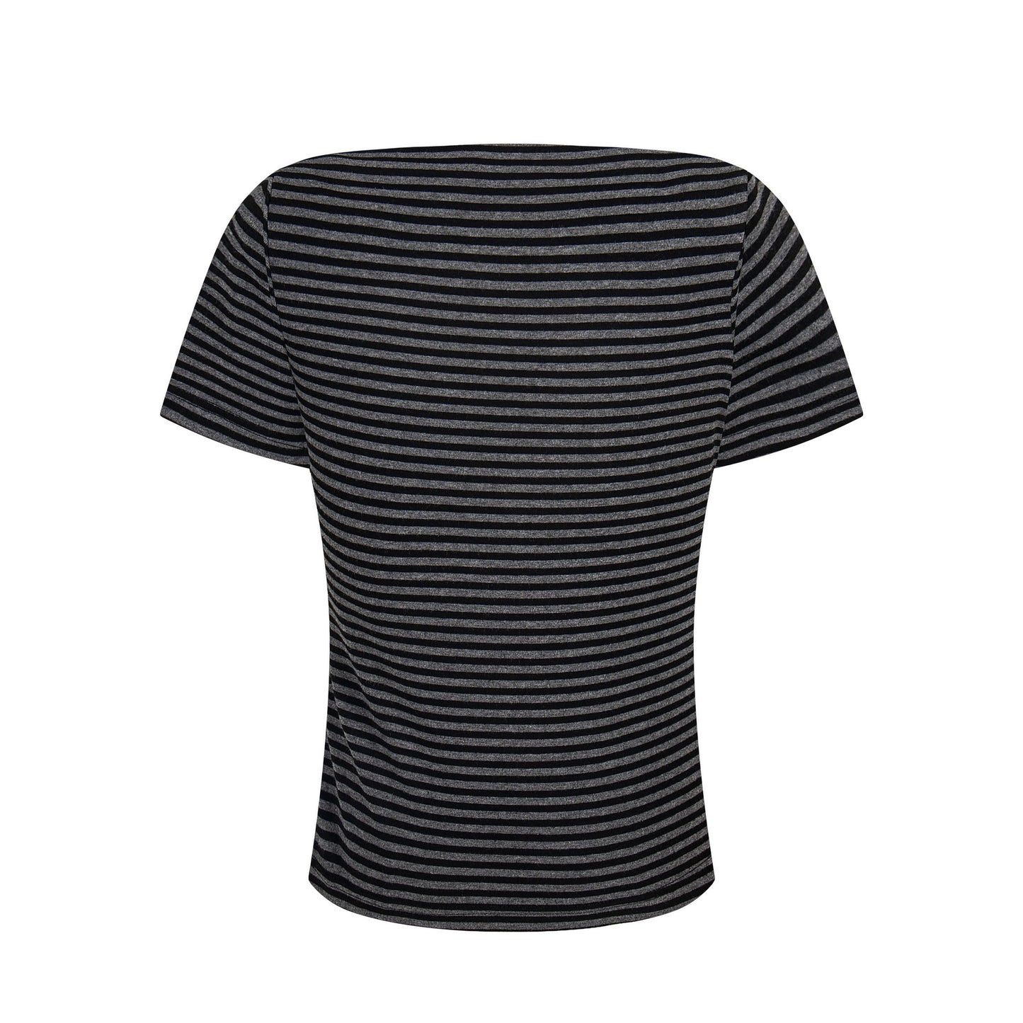 134th Street Tide Premium Sense Women's Tide Stripe Niche Design Short Sleeve Spice Girls Wear More High Short T-Shirts