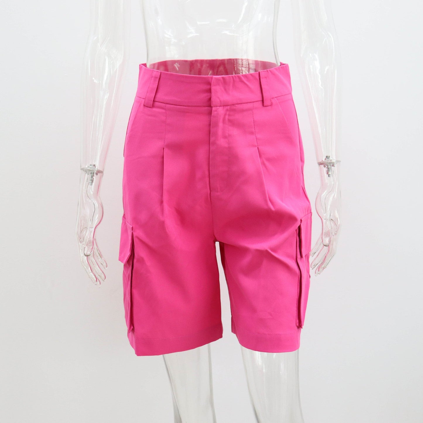 vmtvr preppy New Suit Shorts Women's Summer Organ Bag Shorts Women's Straight Loose Casual A- line Shorts