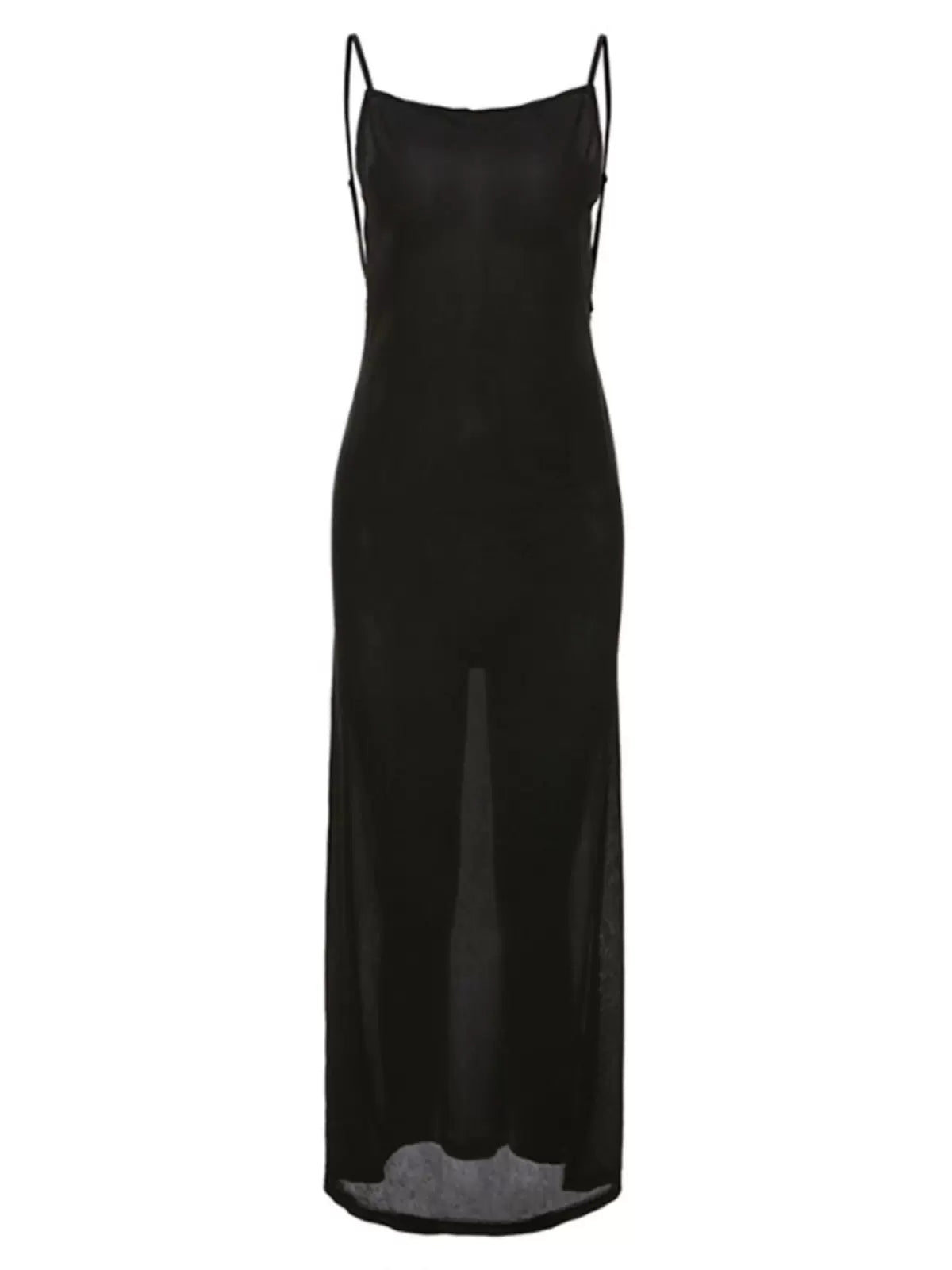 Kim Backless Mesh Maxi Dress