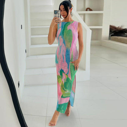 Janet Printed Maxi Dress