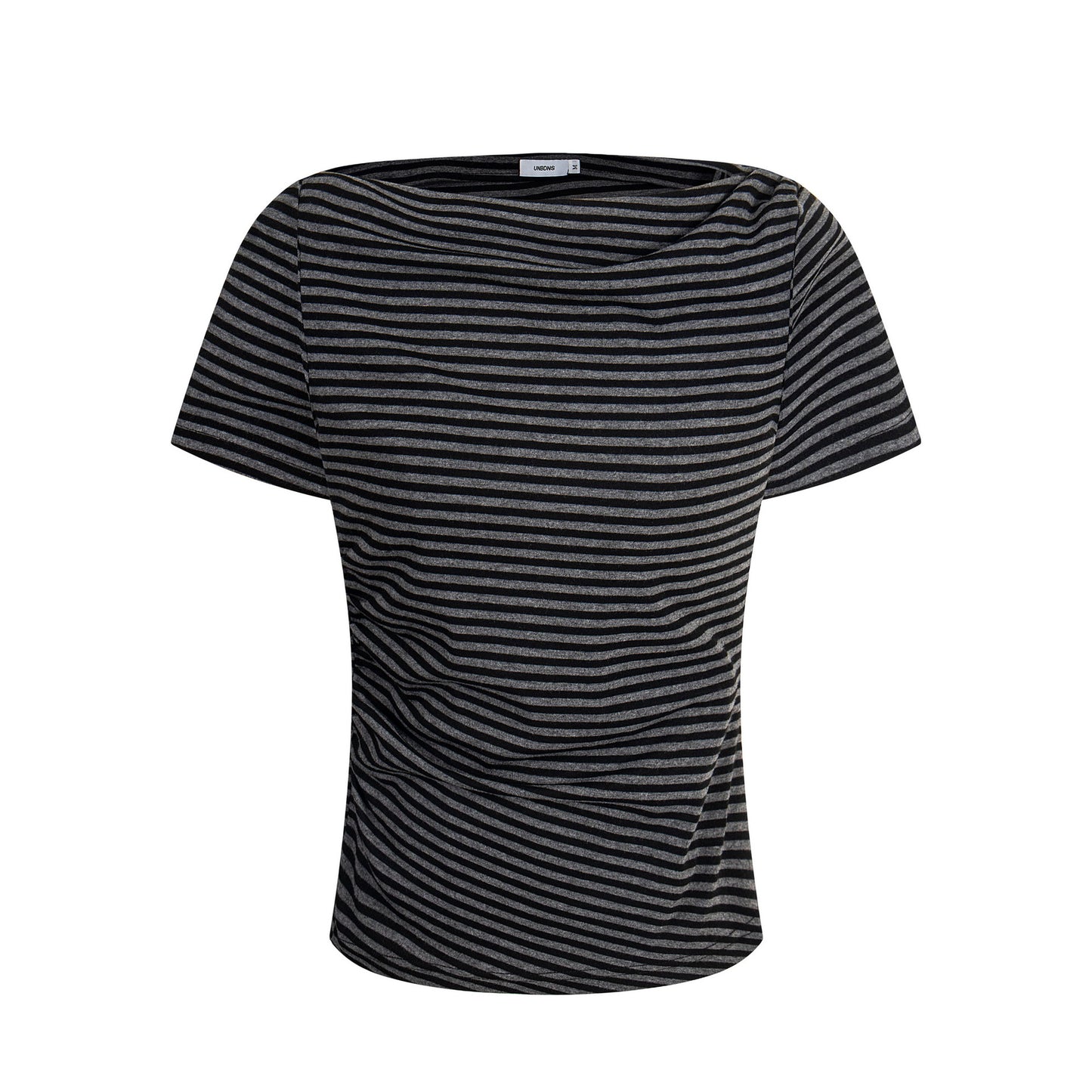 134th Street Tide Premium Sense Women's Tide Stripe Niche Design Short Sleeve Spice Girls Wear More High Short T-Shirts