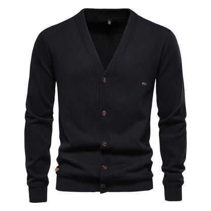 VMTVR 2025 Popular trade popular autumn and winter new  sweaters men's cardigans sweaters high-quality business solid color knitted sweaters