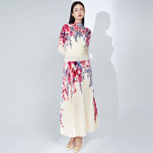 2025 Fashion suit women's clothing, high-end pleated two-piece set, 2025 New Popular trade explosion,  wear a complete set of women's clothing