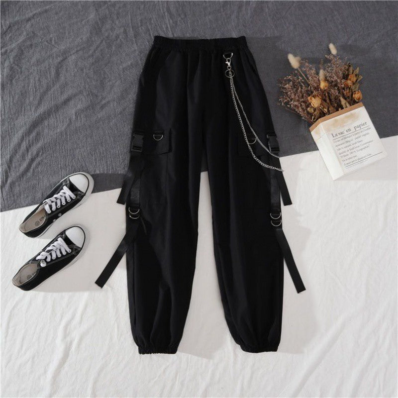 vmtvr 2000s fashion Overalls Suit Women's Summer Fashion Student New Western Style Ins Super a Handsome Cool Girl All-Match Domineering Two-Piece Suit