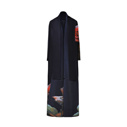 2025 Middle Eastern robe Muslim women's clothing Spring and Autumn new rose temperament large size Popular style jacket robe