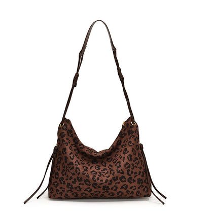 VMTVR 2025 Retro leopard print Popular style small bag shoulder messenger bag popular new trend fashion versatile popular tote bag women