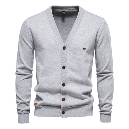 VMTVR 2025 Popular trade popular autumn and winter new  sweaters men's cardigans sweaters high-quality business solid color knitted sweaters