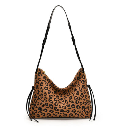 VMTVR 2025 Retro leopard print Popular style small bag shoulder messenger bag popular new trend fashion versatile popular tote bag women