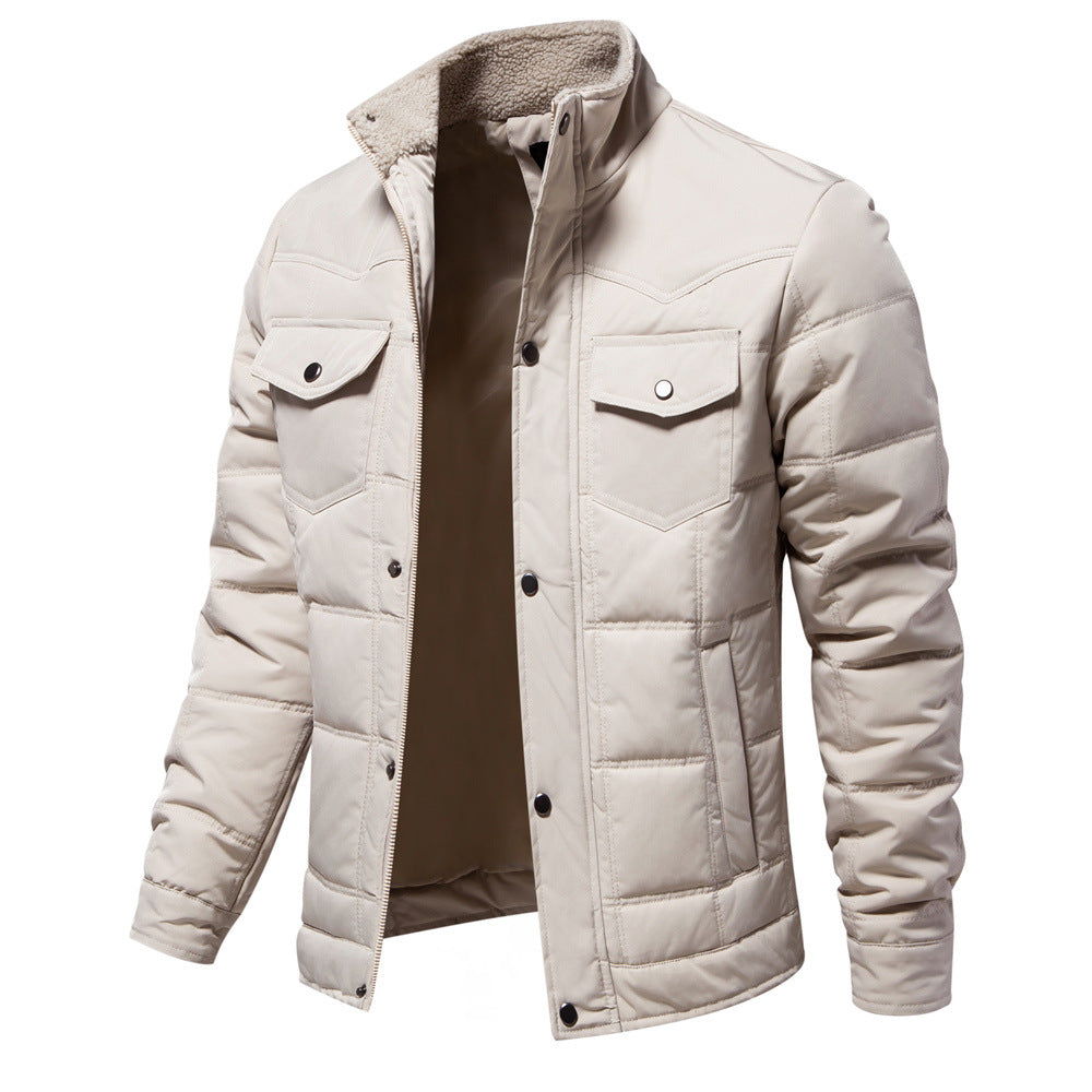 VMTVR 2025 popular autumn and winter new stand-up collar jacket Popular trade men's jacket casual fashion jacket n splicing men's top