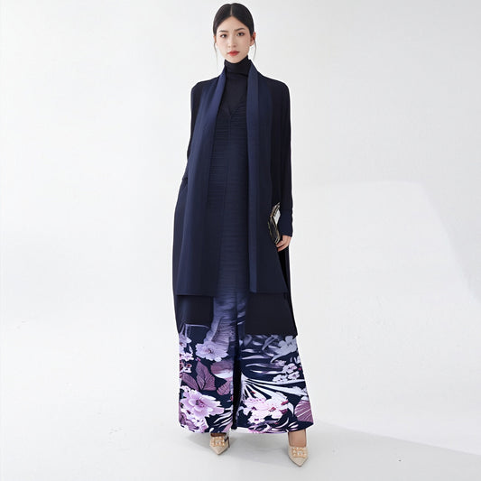 2025 Hot trade Dubai robe women's clothing large size printing loose scarf temperament jacket high-end fashion Mizhai robe autumn