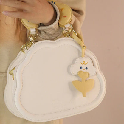 VMTVR 2025 2025 summer new cute cream cloud bag birthday gift girl small bag sweet portable messenger bag