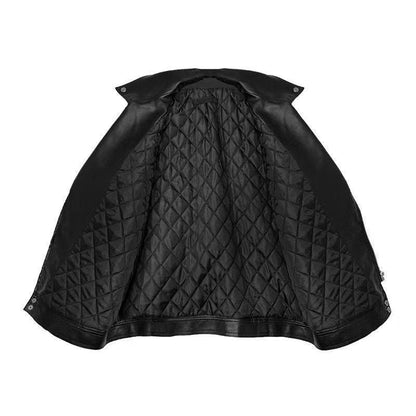 vmtvr fall outfits women Korean Style Casual Loose Black Motorcycle PU Leather Coat Women's Spring and Autumn Versatile Slimming plus Size Leather Jacket