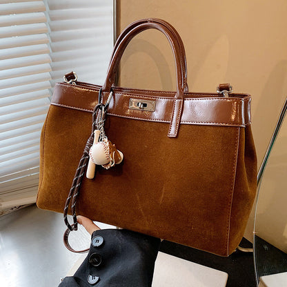 VMTVR 2025 Retro bag women's large-capacity armpit bag popular new casual messenger bag portable work commuter tote bag