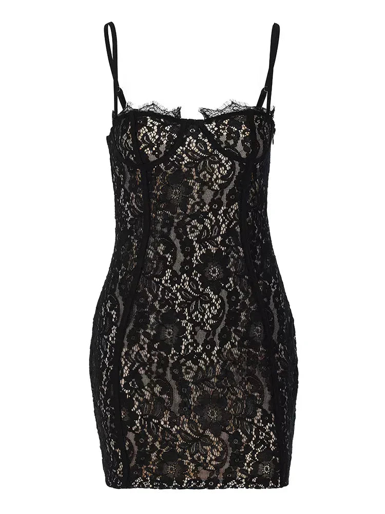 Oriana Lace Mini Dress