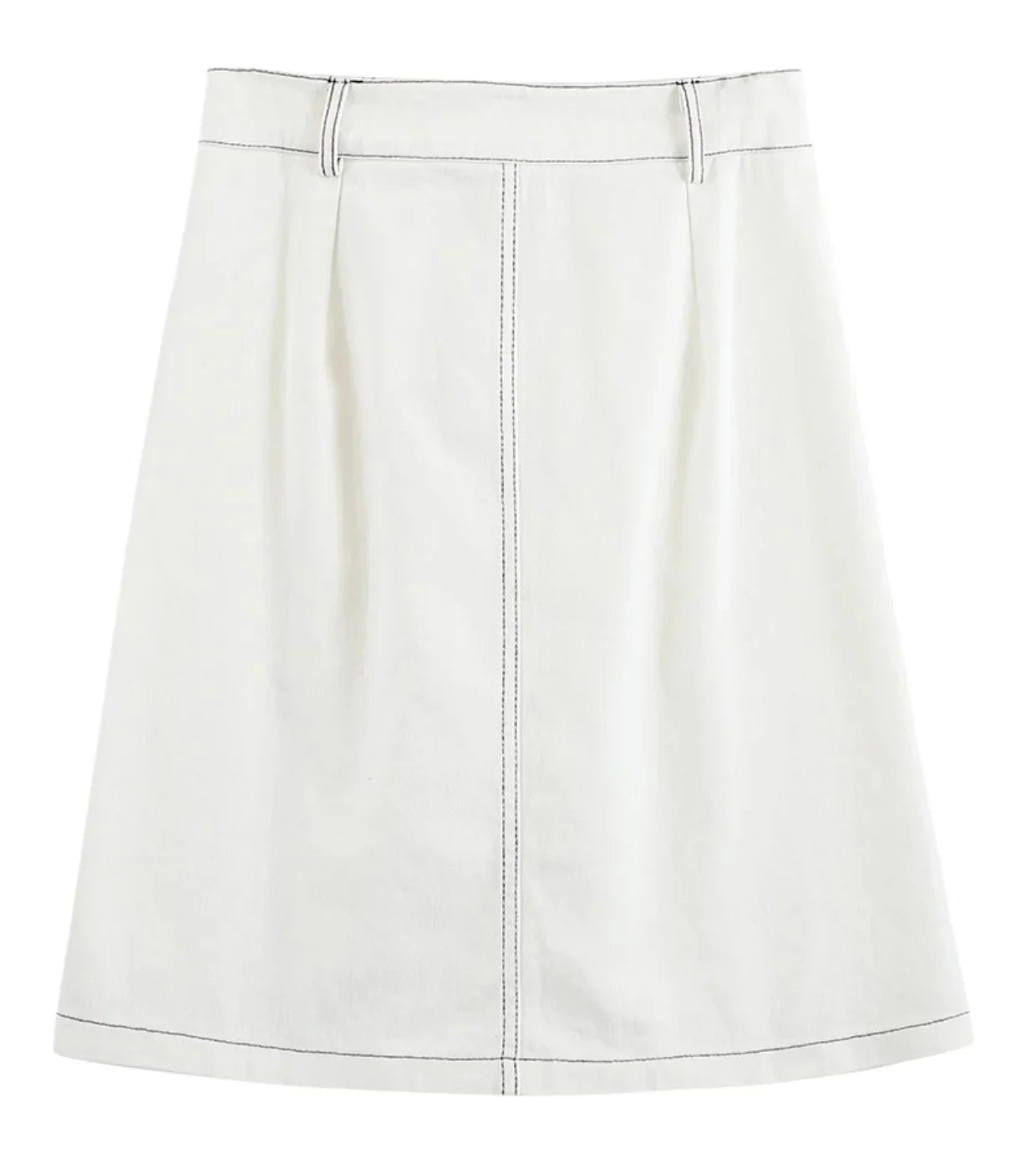 vmtvr Vintage Women Side Split Denim Skirts Pocket Ladies 2024 Summer A-Line Loose Casual High Waist Knee-Length Jeans Skirt
