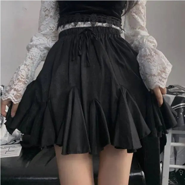 vmtvr  -  Kawaii Lolita Plaid Mini Dress Gothic E Girl Y2k Dresses Ulzzang Sweet Aesthetic Sets Sundress Fairy Grunge Cute Mall Dresses