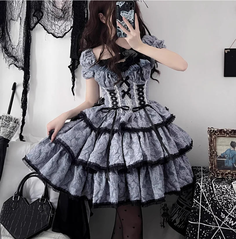 vmtvr  -  Summer Lolita Princess Dress Women's High end Gothic Princess Dress