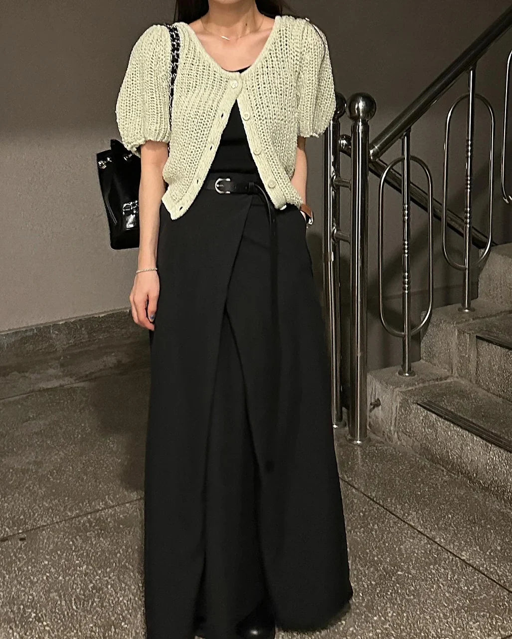 vmtvr Fashion Pockets Skirts Women Elegant Office Ladies Casual Loose High Waist Midi Skirt 2024 Summer Korean