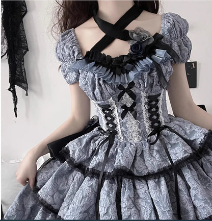 vmtvr  -  Summer Lolita Princess Dress Women's High end Gothic Princess Dress