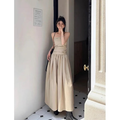 vmtvr Elegant Strapless Midi Dresses Summer Fashion Chic Off Shoulder Backless Dresswear Female Party Evening Dress