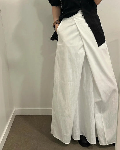 vmtvr Fashion Pockets Skirts Women Elegant Office Ladies Casual Loose High Waist Midi Skirt 2024 Summer Korean