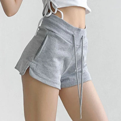 vmtvr Streetwear Drawstring Sports Shorts American Style Casual Women Slim Fit Pants Y2K Summer Female All Match Shorts