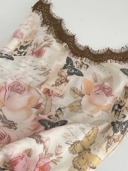 vmtvr Spaghetti Strap Women Floral Print Summer Dress Sleeveless Bodycon Slim Casual Party Dresses Female Clothes Robe Mujers New