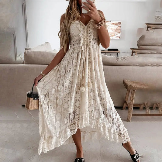 Camis Dress for Women Vestido Evening Dress Korean Vintage Summer Elegant Beach Bohemian Long Dresses for Female Clothing