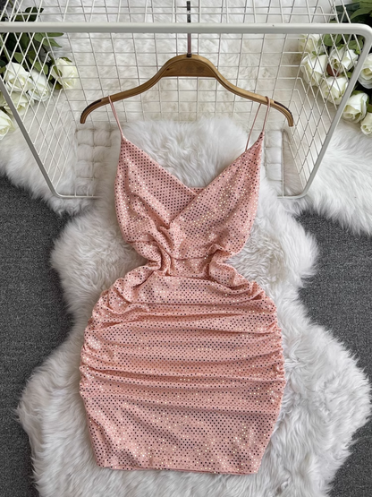 - Sexy Sequins Bodycon Dress GEU1049