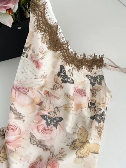 vmtvr Spaghetti Strap Women Floral Print Summer Dress Sleeveless Bodycon Slim Casual Party Dresses Female Clothes Robe Mujers New