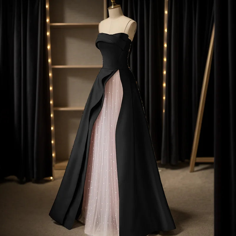 vmtvr  -  Pink Party dresses strapless evening dress Sweetheart Neck Floor-Length Ball Gown Luxury Elegant dresses for women Long dresses