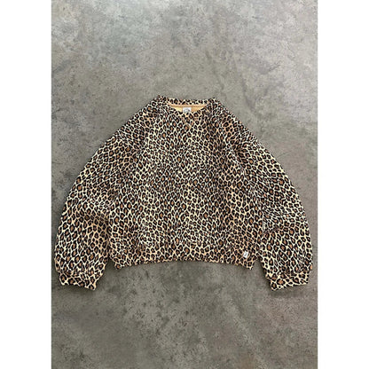 - Vintage Leopard Hoodies Women Y2k Oversized Animal Print Hooded Sweatshirts Pullovers Retro Grunge Hip Hop Streetwear