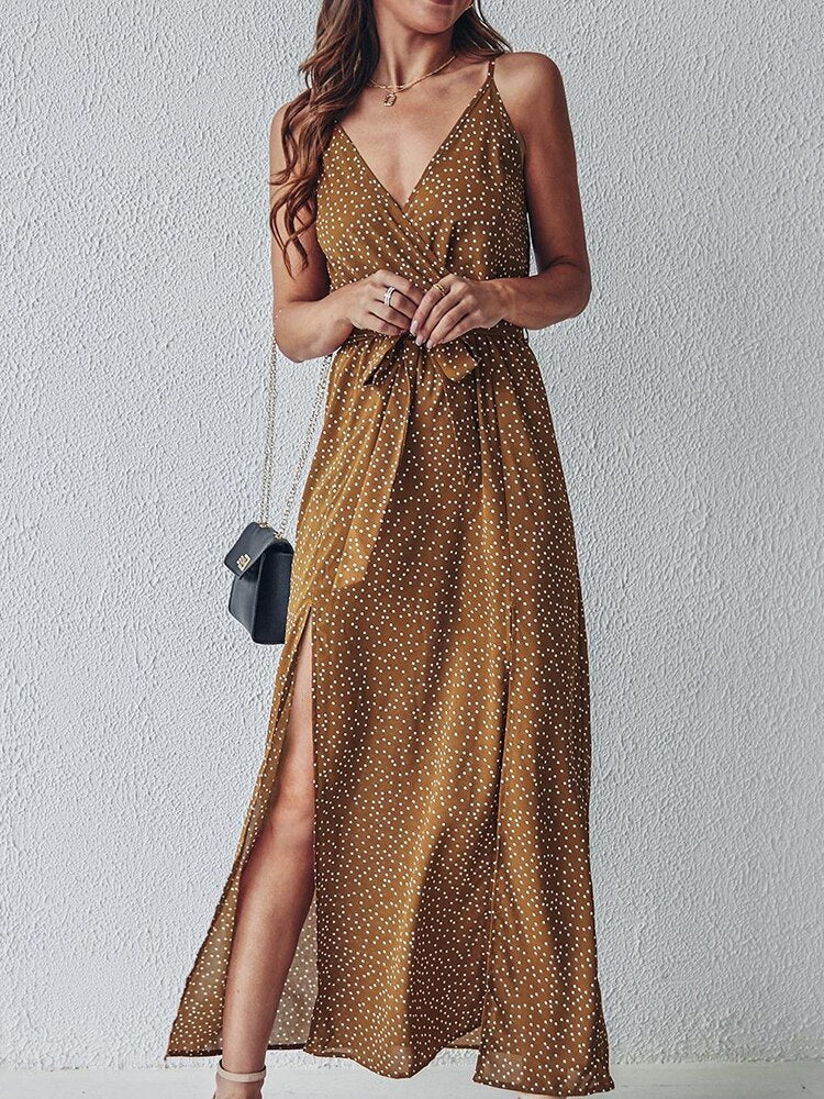 vmtvr Floral Print Beach Sundresses  Women Sexy Backless Long Dresses Female V Neck Sleeveless Bandage Elegant Maxi Dress Summer