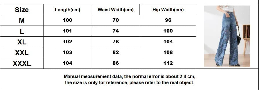 vmtvr Fashion Women's Jeans 2024 New Summer High-Waist Openwork Lace Stitching Denim Wide-Leg Pants Female Straight Trousers