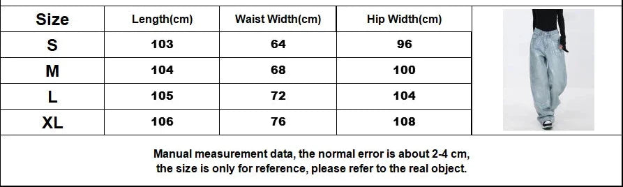 vmtvr Heavy Sequins Jeans for Women 2024 Summer New Fashion Retro High Waist Loose Casual Straight Denim Pants Wide Leg Pants