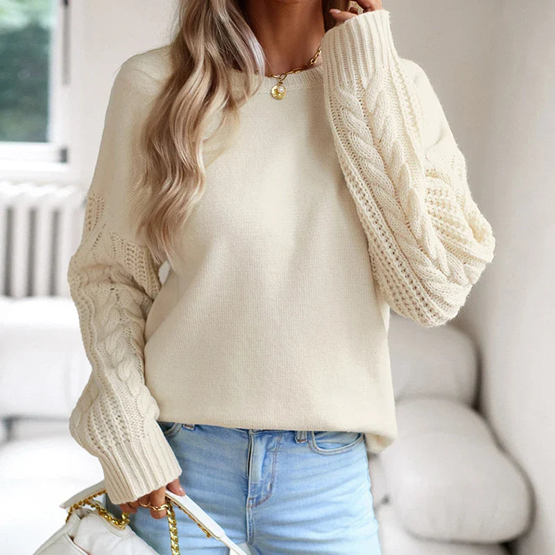 vmtvr New Women Long Sleeve Sweaters Autumn Winter O Neck Knitted Tops Solid Color Ladies Causal Loose Sweater Knitwear