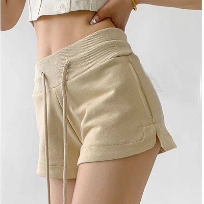 vmtvr Streetwear Drawstring Sports Shorts American Style Casual Women Slim Fit Pants Y2K Summer Female All Match Shorts