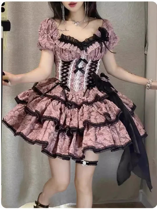 vmtvr  -  Summer Lolita Princess Dress Women's High end Gothic Princess Dress