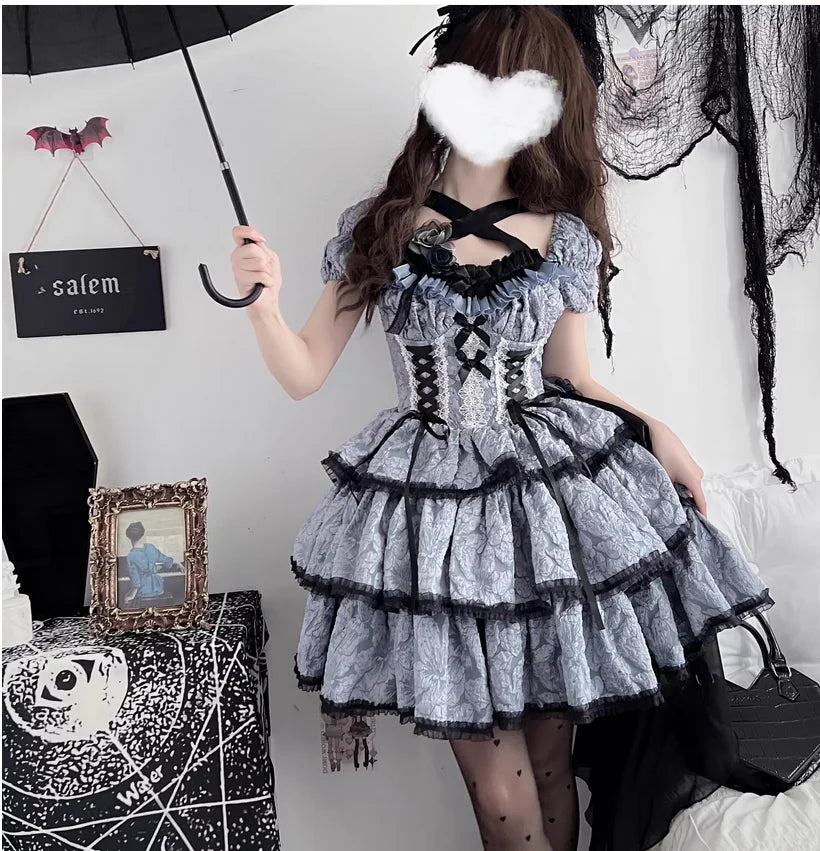 vmtvr  -  Summer Lolita Princess Dress Women's High end Gothic Princess Dress