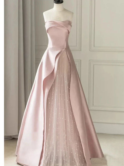 vmtvr  -  High end Luxury Pink Women's Irregular Tulle Satin Elegant Party Evening Dress High end Prom Customized Multi color